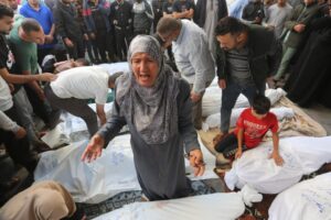 Dead bodies in Gaza
